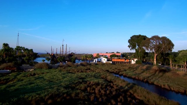 Carabelas de Colon en La Rabida, Palos de la Frontera en Huelva (Andalucia,España)  La Pinta la niña y la Santamaria