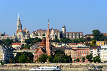 Fototapeta premium View of Citadel Budapest from Hungarian Parliament