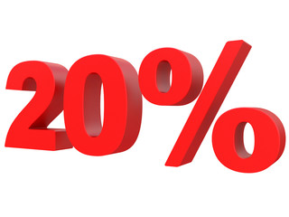 one hundred percent off. Discount 50 %. 3d red text on a white background 3d rendering