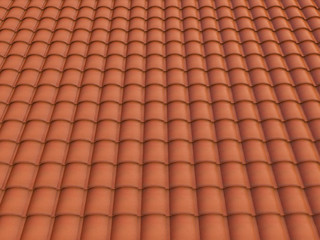 roof spanish tile texture 3d