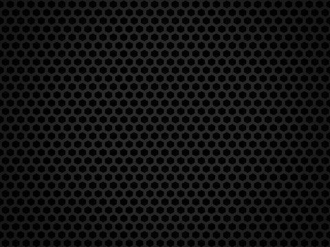 black hexagon high tech texture 3d rendering