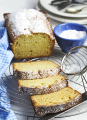 Lemon pound cake.