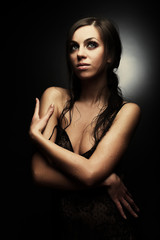 Fototapeta premium sexy brunette girl