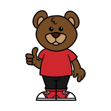 Cartoon Male Bear Character
