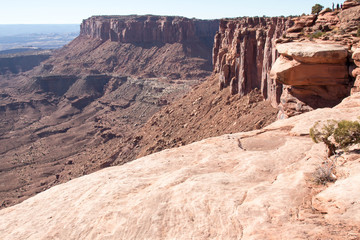 Sandstone cliffs in Canyonlands National Park in Utah