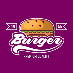 Fastfood logo, Burger logo