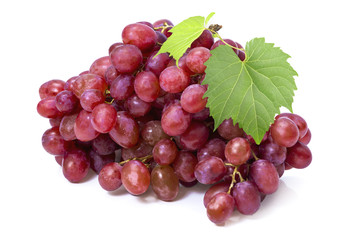 red grape isolated on white
