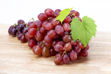 red grape isolated on white