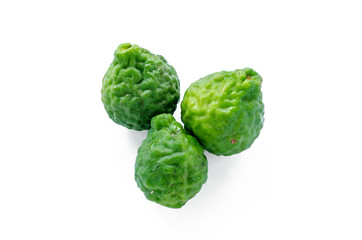 Bergamot fruit isolated on white background