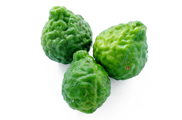 Bergamot fruit isolated on white background