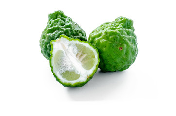 Bergamot fruit isolated on white background