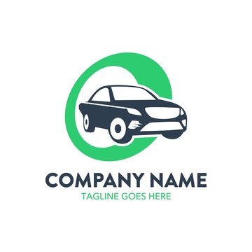 car rental logo template. unique. vector. editable