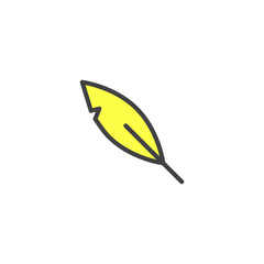 Quill filled outline icon