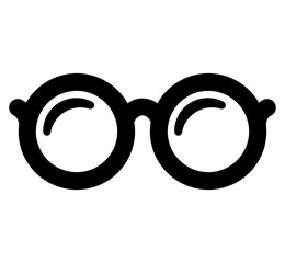 glasses icon on white background