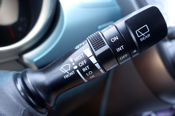 modern car instrument for windshield wipers