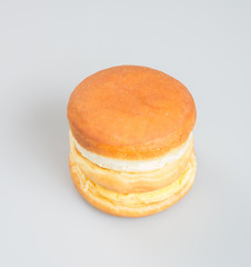 burger or egg burger on a background.