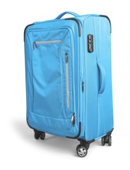 Suitcase at the airport. Toned