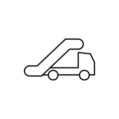 truck crane icon illustration