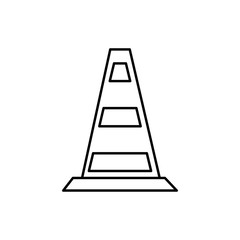 cone barrier icon illustration