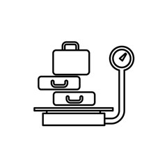 lugagge weight icon illustration