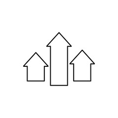 Fototapeta premium arrow up icon illustration