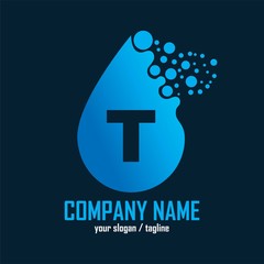 Fototapeta premium Waterdrop logo