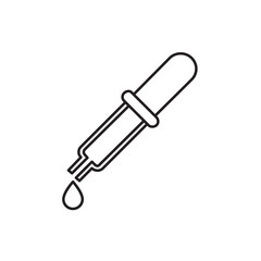 pipette icon illustration