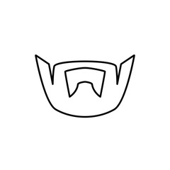 man hairstyle icon illustration