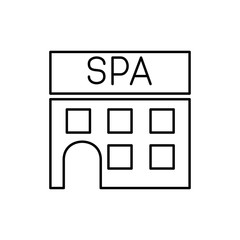 spa building icon illustration