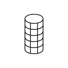 hair curler icon illustration