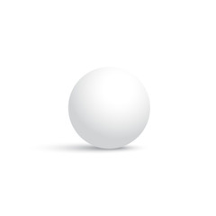 Vector white sphere isolated on white background.