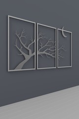 Modern wall. 3D rendering.