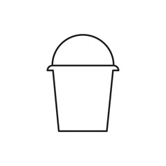 bucket icon illustration