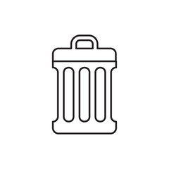 trash bin icon illustration