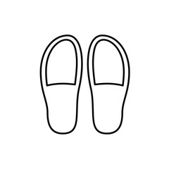 slippers icon illustration