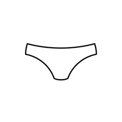 female underwear icon illustration