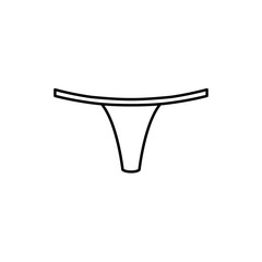 female underwear icon illustration