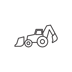 excavator icon illustration