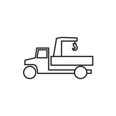 concrete mixer icon illustration