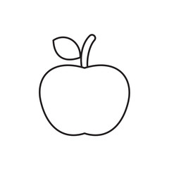 Fototapeta premium apple icon illustration