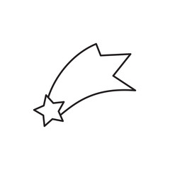 falling star icon illustration