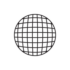 disco ball icon illustration