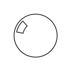 bowling ball icon illustration