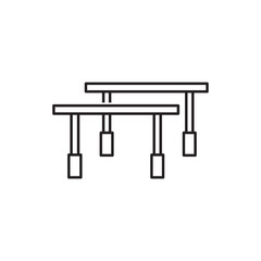 horizontal bar icon illustration