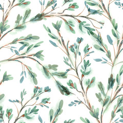 Twigs Seamless Pattern