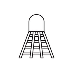 shuttlecock icon illustration