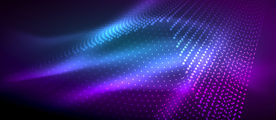 Obraz premium Neon light effects, particles