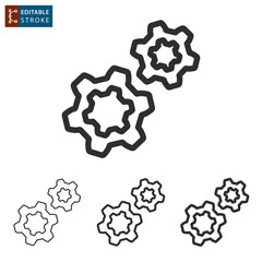 Fototapeta premium Settings line vector icon. Editable stroke.