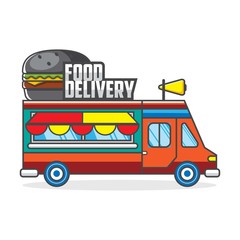 Delivery truck design template