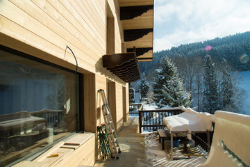 Rénovation cahlet de montagne bois 